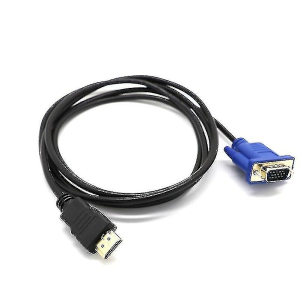HDMI til VGA Adapter Kabel VGA til HDMI Adapter Skærm D-sub til HDMI 15 Pin til HDMI Adapter Han til VGA Han Stik Ledning Sender Envejs Transmission