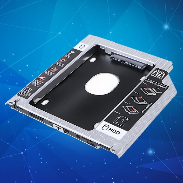 Hdd Caddy Adapter Bay Sata Ssd Bracket För Macbook Pro A1278 A1286 A1297 9.5mm