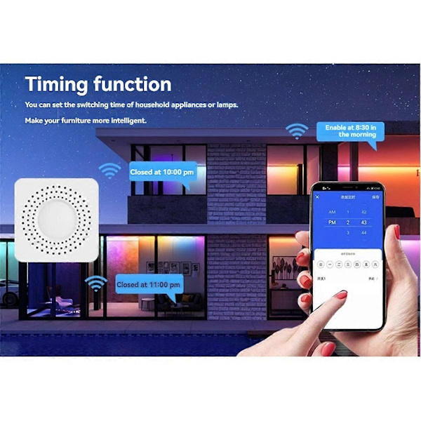 WiFi Relæ Switch Modul 10A 3 / 4 Kanal AC100-240V Arbejd med Alexa Home Mini Smart Switch Modul