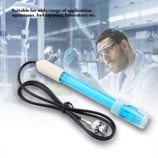BNC-grensesnitt ph-201PH laboratorieelektrode komposittelektrode sonde pH-sensor hydroponikk pH-måler tilbehør