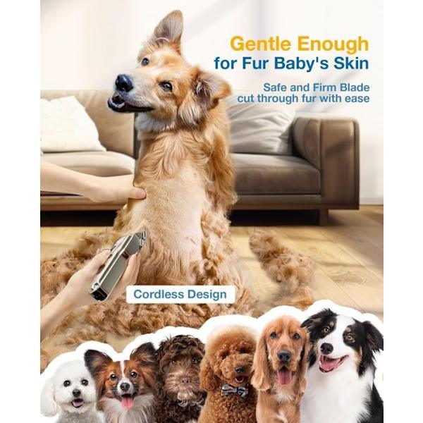Pet Clippers - GENERIC - For long, thick fur - Quiet - Cordless - Sharp blade