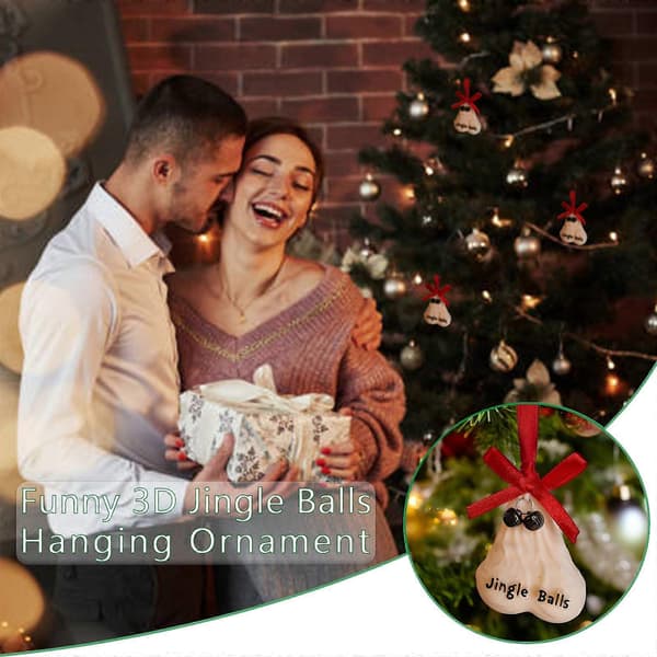 Nyhet Testikelprydnad: Jingle Balls för julglädje