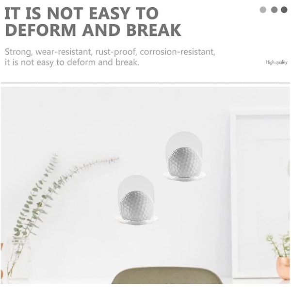 2-pack basebollställ i akryl för väggmontering, softbollställ, basebollträställ, väggmonterat displayställ, hängande ställ för horisontell visning 7,6x7 cm