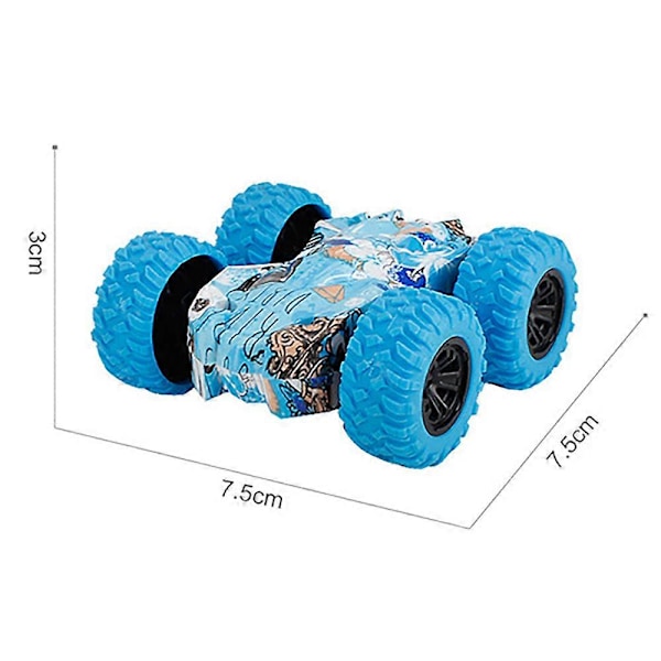 Inertia Kaksipuolinen Stunt Graffiti Auto Lelu Vedä Takaisin Auto 180 Asteen Pyörimis Stunt Auto Lapsen Syntymäpäivä