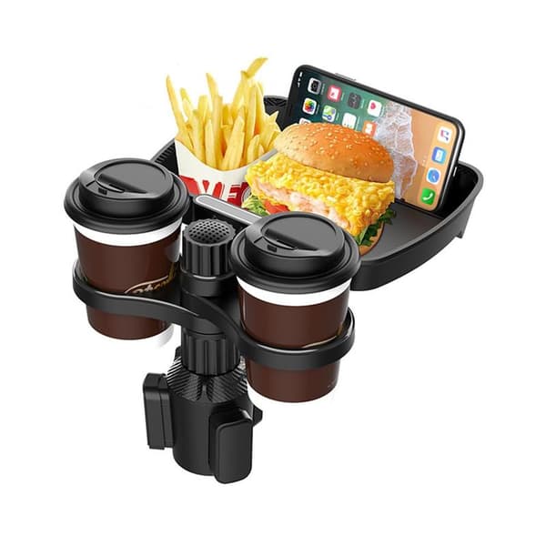 360-degree Adjustable Dining Table | A Dining Table with Phone Holder and Swivel Base, Perfect for Car Trips