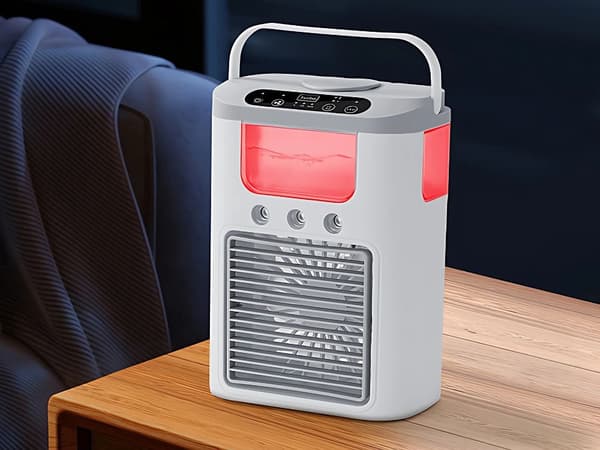 Fan with Humidifier - LED Lighting, 3 Speeds