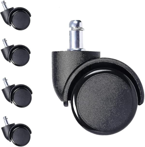 10 mm Stilk Hjul Gummihjul Til Udskiftning Af Kontorstol