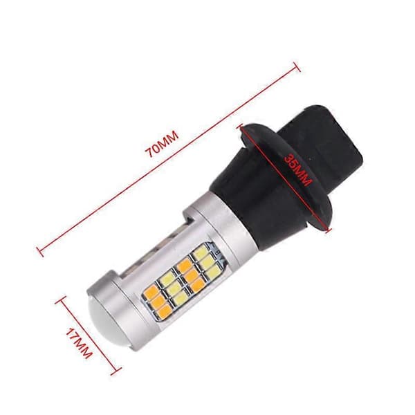 2 stk. 1156 2835SMD 42LEDs Bil Dobbel Switchback DRL Ryggelys Blinklys