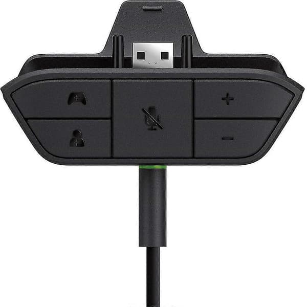 Stereo Headset Adapter til Xbox One/One S/Elite 1&2/til Xbox Series X|S Controllers, Mic Headphone Adapter til Xbox One Controller