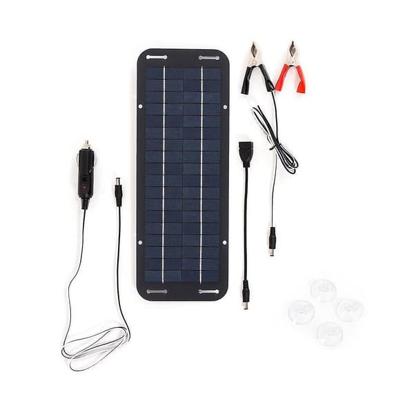 12V 30W Bærbart Solcellepanel Bil Båt Strøm Solcellepanel Batterilader Vedlikeholder for Bil Motorsykkel