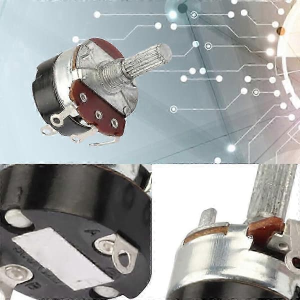 Utsökt För WH24-2 4K7 Med På/Av-knapp Mini Svarv Hastighetskontroll Potentiometer B500K js