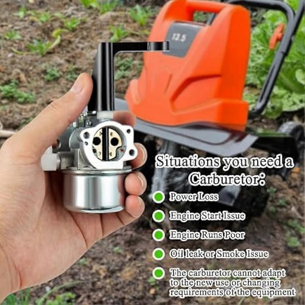 696065 697422 Kaasutin &Stratton 110402 110412 215369 5HP 5.5HP 6HP 6.5HP 7HP Jyrsinmoottoreille tiivisteellä