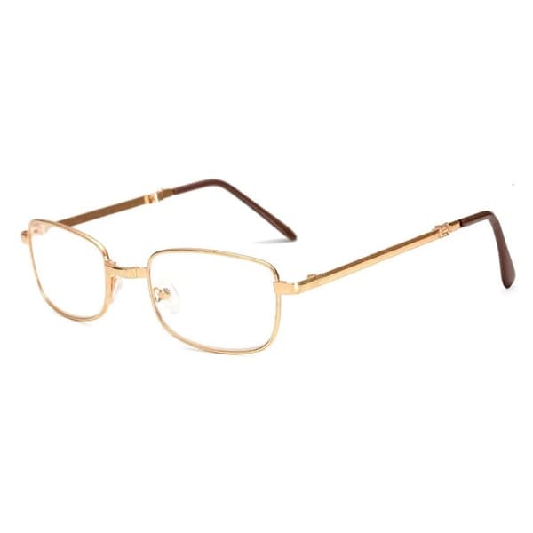 Folding Reading Glasses with Case Glasses Strength 1.0 Gold
