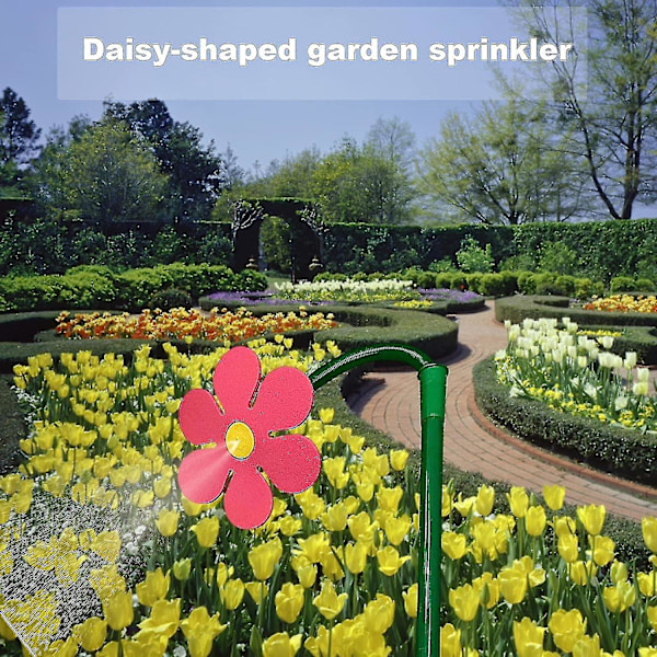 Havesprinkler, Blomst Skør Tusindfryd Sprinkler Havesprinkler Dansende Blomst Sprinklere Til Havevanding Børn Leger Rød.