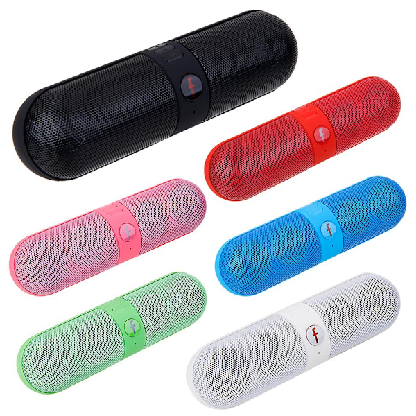 Kannettava Bluetooth langaton FM-stereokaiutin älypuhelimelle ja tabletille - punainen