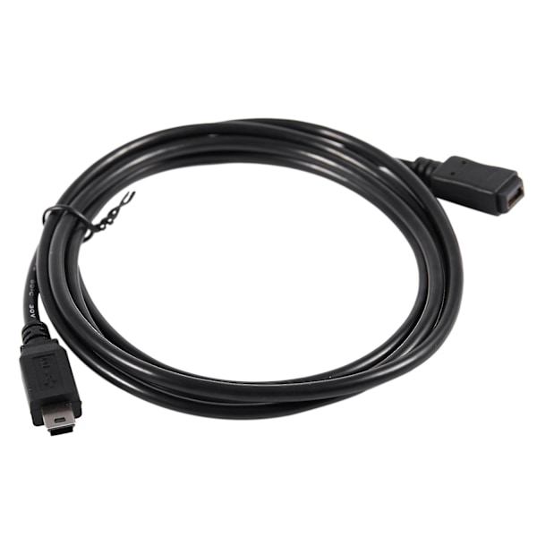1,5m Mini USB B 5-polet Han til Hun Forlængerkabel Adapter Sort