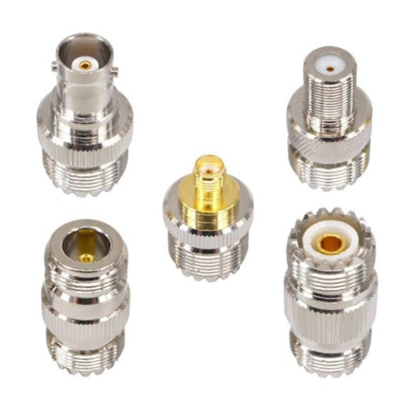 20 st RF Koaxialkontakt Kit UHF SO239 PL259 Adapter Set UHF till SMA/BNC/N/UHF/F Adapter Koax Adapter