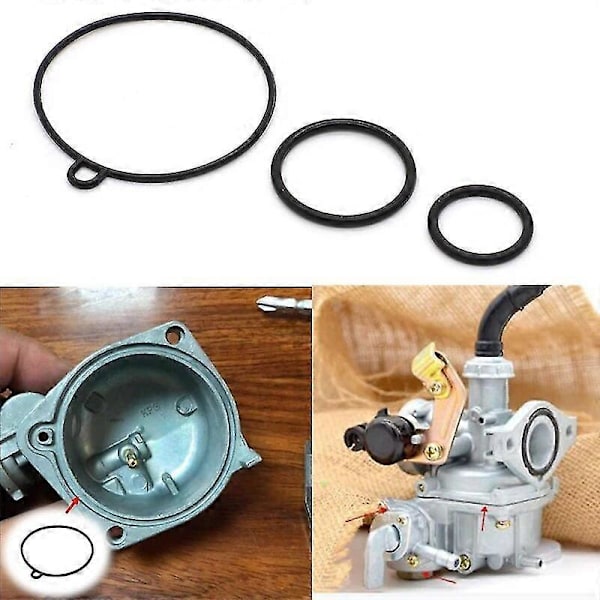Karburator Float O-ring til Honda Super Cub C50 C70 C90 Press Cub Little Cub C100EX Keihin Cab Reparations Udskiftning Float Pakning