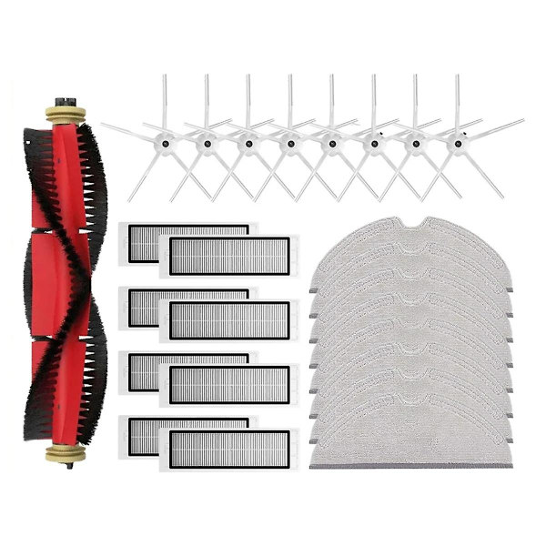 Rullsidoborste Filter Mopp Tillbehör för S5 / S5 Max / S6 / S6 MaxV / S6 Pure / E4 / E5 / S51/S52/S55