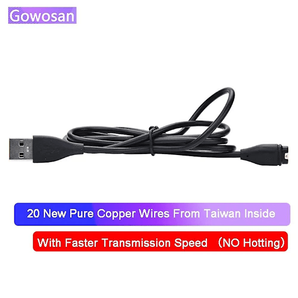 Laderkabel for Garmin Fenix 5/5s/5x/plus/6/6s/6x/pro Smartklokke, Erstatnings-USB-datakabel for synkronisering og lading