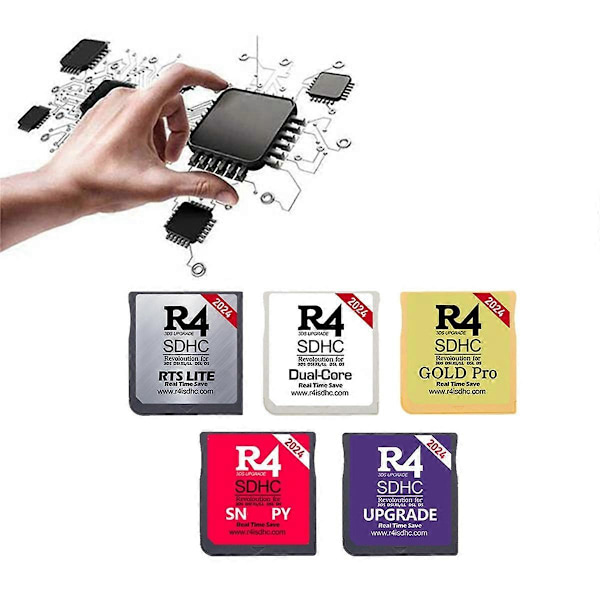 2024 R4 Kort R4 SDHC Adapter Flashkort for DSL XL/LL Secure Digital Minnekort Spillkort Brenning