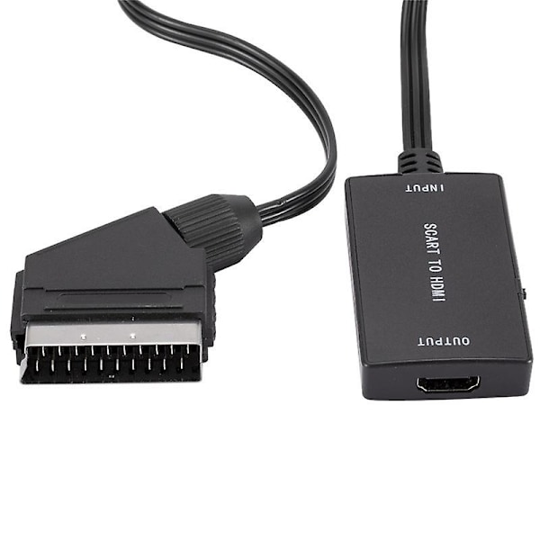 Scart-HDMI-muunnin, korkean resoluution ääni- ja videoyhteensopiva adapteriliitäntä
