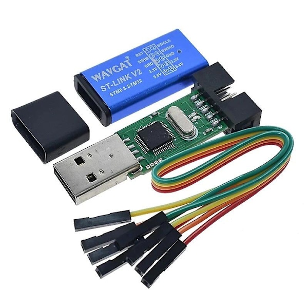 St-link V2 Ny Stlink Mini Stm8stm32 Stlink Simulator Nedladdning Programmering Med Omslag