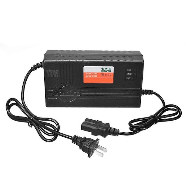 60V 20AH Motorcykelbatteriladdare 6 LED-display för Scooter Hjul Blybatteri Elcykel Tillbehör