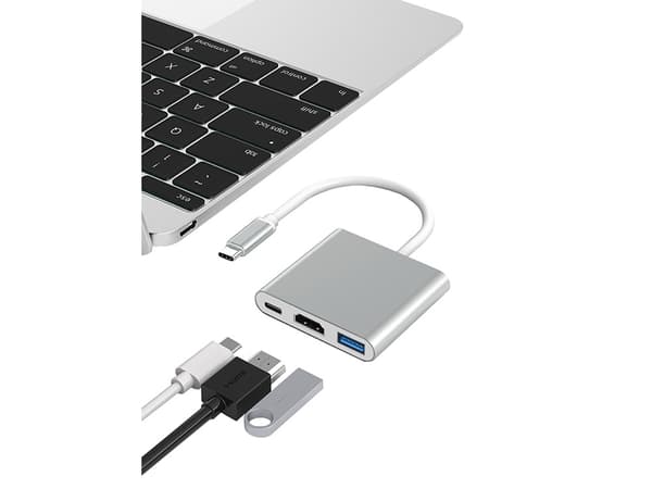 Macbook USB-C-sovitin - HDMI & USB 3.0 4K