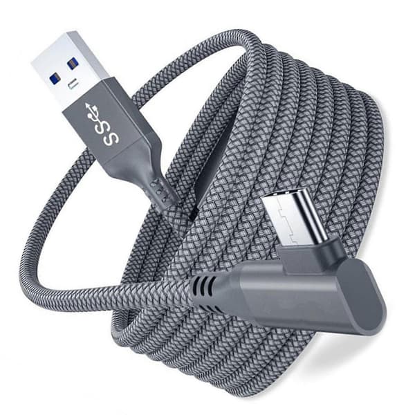5m Laddningskabel för Oculus Quest 2 Link Headset USB 3.0 Typ C Datalinjeöverföring Typ-C till USB-A