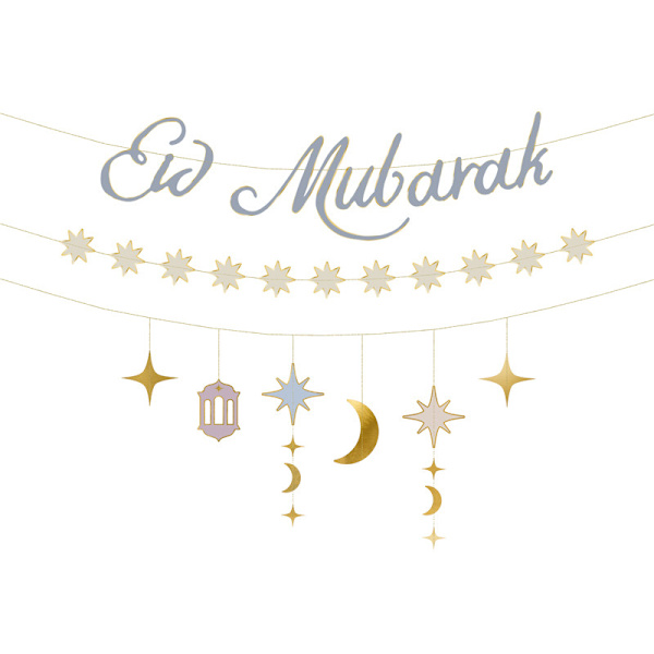 Eid Mubarak-banner, 200 cm, assortert