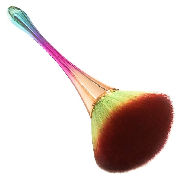 Överdimensionerad mineralpuderborste, brons Kabuki sminkborste, mjuk fluffig foundationborste (färg)