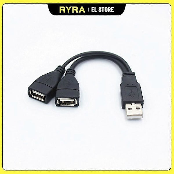 Ryra 1 stk. Usb 3.0 A 1 Han til 2 Dobbelt Usb Hun Data Hub Strømadapter Y Splitter