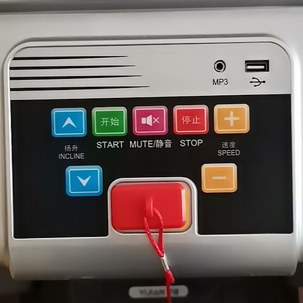 Sinknap Løbebånd Sikkerhedslås Rektangel Nødstop Tilbehør Universal Løbemaskine Sikkerhedsnøgle Til Fitness