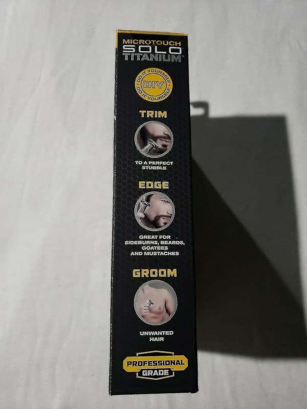 Micro Touch Solo Titanium Ansikts- / Helkroppsrakare Trimmer Kanter Stylar