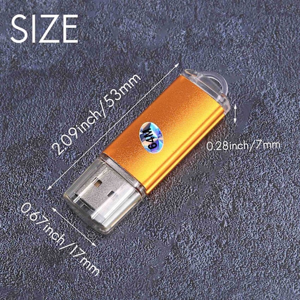 USB-minnepenna Flash Pen Drive U-disk för PS3 PC TV Färg: Guld kapacitet: 64MB