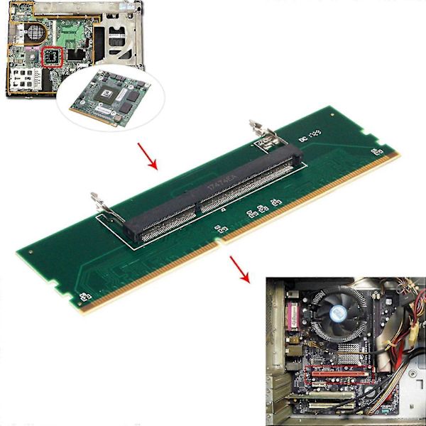 3x 1.5v DDR3 204-nastainen kannettava SO-DIMM -muistisovitin pöytätietokoneen DIMM-paikkaan