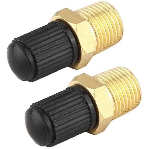 INHHUB Jeffergarden Messing Luftkompressor Tank Påfyldningsventil, 2 Stykker, 1/8\" NPT MPT-INHHUB