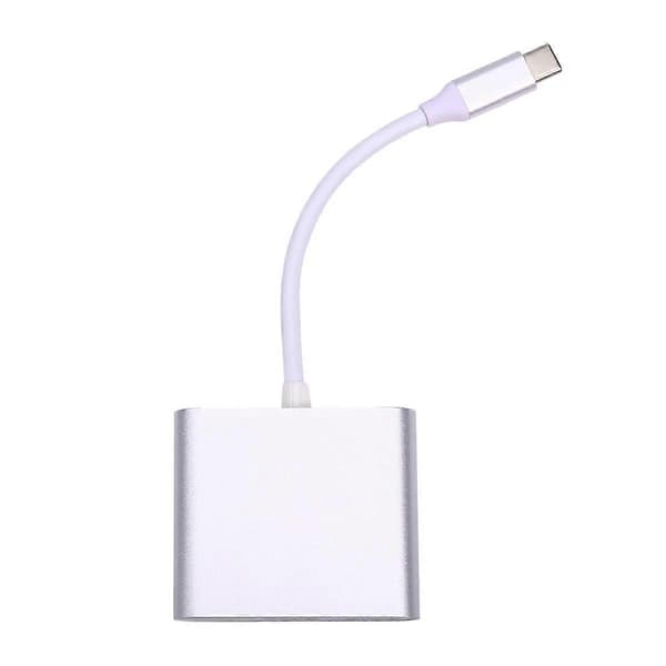 3 i 1 TYPE-C til -Kompatibel 4K Adapterkabel Konverter Type-C til -Kompatibel USB HD Kabel Dokkingstasjon