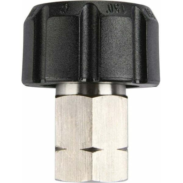 Højtryksrenseradapter, M22 metrisk hun til 1/4 tomme NPT hunfitting, 5000 PSI