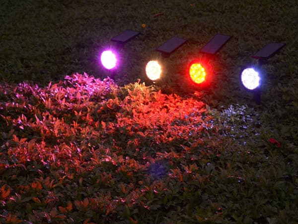 Solar lanterne rgbw led have julelampe
