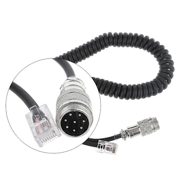 8-Pin till RJ-45 Modulär Kontakt Mikrofonkabel Adapter för Yaesu Mikrofon MD-200 MD-100 M-1 M-100 FT-450 FT-900 FT-991 2025th