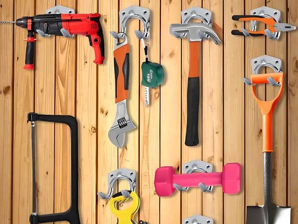 Wall Hooks 20-pack - Metal Hooks with Screws