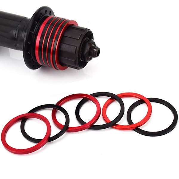 10 Stykker Sykkel 7 8 9 10 11 Speed Kassett Styring Hjulnav Spacere 1mm 1.5mm 2mm 2.5mm 3mm Krank