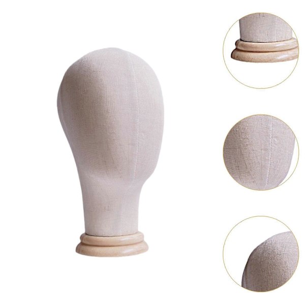 Mannekeng Hode Modell Frittstående Parykkhode Modell for Salong Headset Skjerf