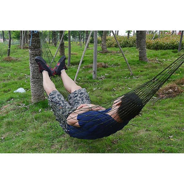 Meshy Rep Hängmatta Nylon Sovnät Säng för Utomhusvandring Camping