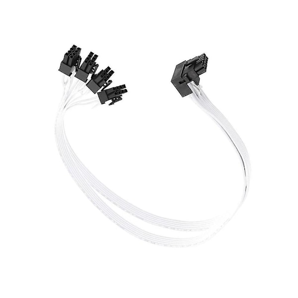 4x CPU 8-stifts till 16-stifts Han-Grafikkort Förlängningskabel PCI-e 5.0 12VHPWR RTX4090 Vinkeladapter