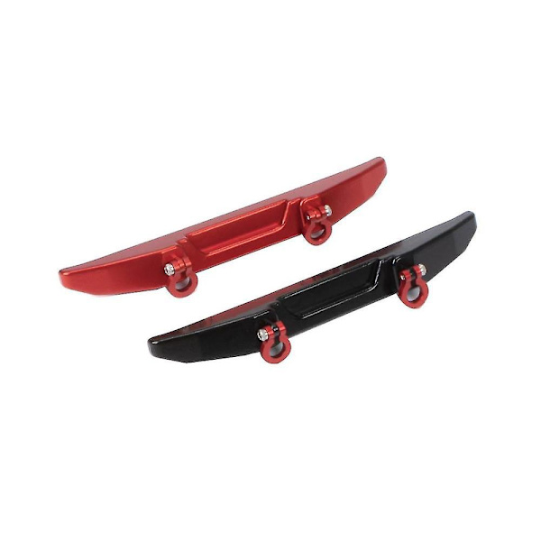 Metall Bakre Bumper Med Trekk For Axial Scx24 Axi00005 1/24 Rc Crawler Bil Oppgraderinger Deler, rød