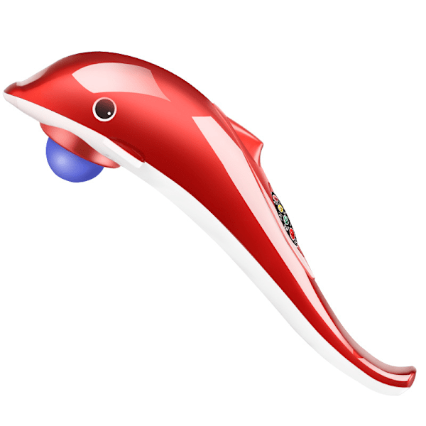 Ny - Delfin Massager Rygmassage Hammer Vibration Infrarød Stang Rulle Cervikal Massage Afslapning