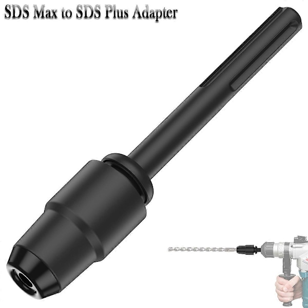 SDS MAX till SDS PLUS Chuck Adapter SDS Slagborrmaskin Socket Adapter 40Cr Stål Borr Konverterare för Roterande Hammar Konvertering